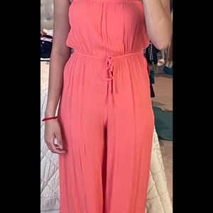 Strapless Capri romper